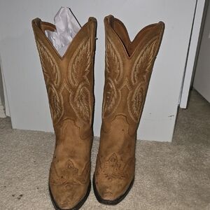 Vintage America Tan Heeled Boots